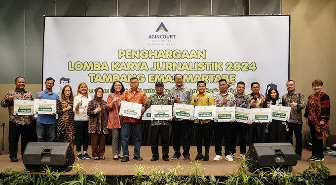 13 Jurnalis Menang Lomba Karya Jurnalistik 2024 Tambang Emas Martabe