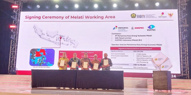 Konsorsium PHE, Sinopec, dan KUFPEC Teken Kontrak PSC WK Melati