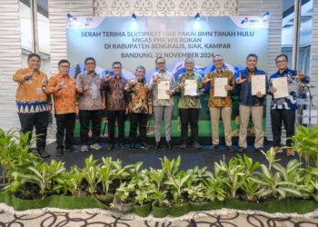 Maksimalkan Operasi, PHR Terima 27 Sertifikat Lahan Hulu Migas