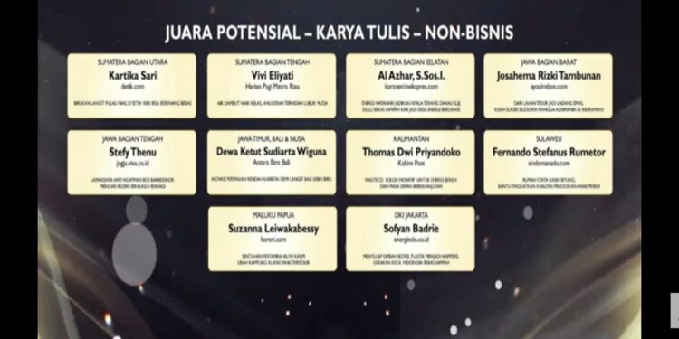 Jurnalis Energindo Raih Juara Potensial di Ajang Anugerah Jurnalistik Pertamina 2024