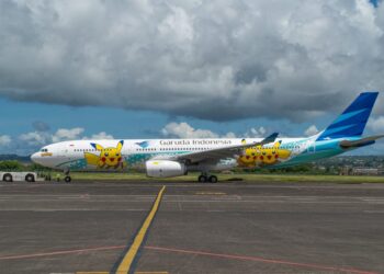 Sinergi Garuda Indonesia dan The Pokemon Company Operasikan Pikachu Jet GA-2 dengan Nuansa Batik