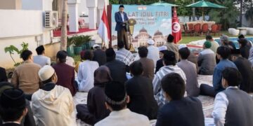 KBRI Tunis Selenggarakan Shalat Idul Fitri dan Open House dengan WNI di Tunisia