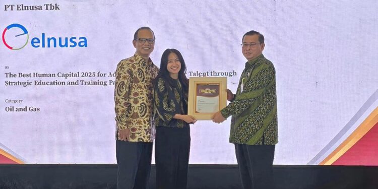 Kelola SDM Unggul, Elnusa Diganjar Penghargaan The Best Human Capital 2025