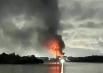 Dooaaaarrr… PLTU Labuhan Angin Punya PLN Indonesia Power Dilalap Si Jago Merah