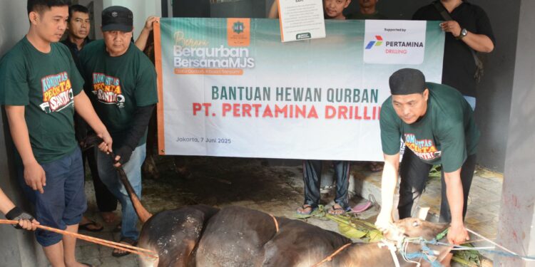 Wujud Kepedulian, Pertamina Drilling Salurkan 16 Hewan Kurban 