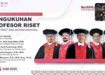 BRIN Kukuhkan Lima Profesor Riset