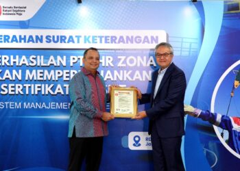 PHR Raih Tiga Sertifikat International Organization for Standardization