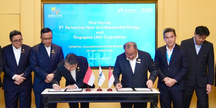 Pertamina NRE dan Singapore LNG Kerjasama Kembangkan Bio LNG