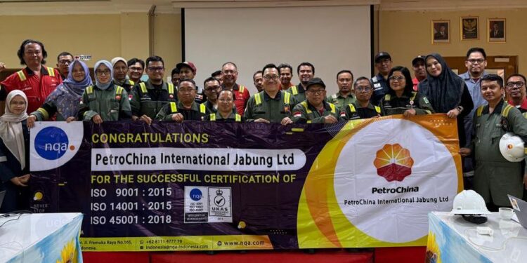 PetroChina Memperoleh Sertifikasi ISO