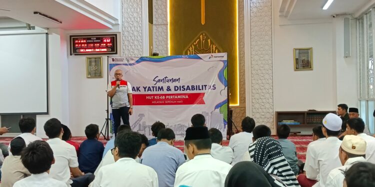Pertamina Drilling Santuni 75 Anak Yatim, Dhuafa, dan Difabel di HUT ke-68 Pertamina