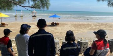 PHE WMO Kembangkan Hexa Reef untuk Ketahanan Pesisir dan Ekonomi Lokal di Pantai Pasir Putih Tlangoh
