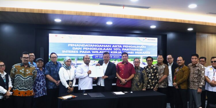PHE Jambi Merang Alihkan PI 10% WK Jambi Merang ke PT Sumsel Energi Merang