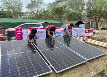 Pertamina Terangi Pengungsi di Aceh Tamiang dengan Listrik Tenaga Surya