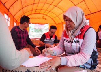 Perwira Pertamina Pilih Rayakan Pergantian Tahun Bersama Masyarakat di Lokasi Bencana Sumatra