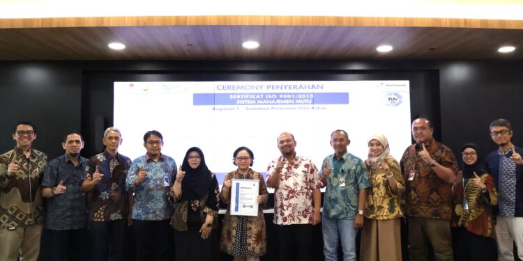 Sah! PHR Regional 1 Terima Sertifikat ISO 9001:2015 Sistem Manajemen Mutu