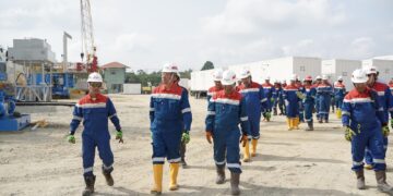 Direksi Pertamina Drilling Sambangi Aktivitas Rig PDSI#54.2 di Rokan