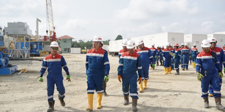 Direksi Pertamina Drilling Sambangi Aktivitas Rig PDSI#54.2 di Rokan