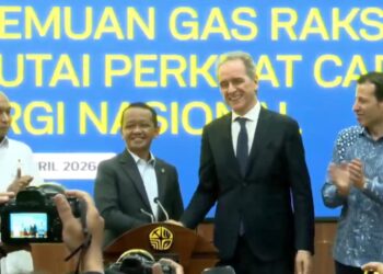 Menteri Bahlil Sumringah, ENI Temukan Sumber Gas Raksasa di Perairan Kaltim