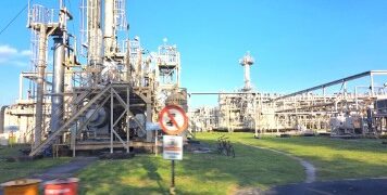 Areal operasi Gas KEI yang berada di Pulau Pagerungan Besar Sumenep Madura pada Selasa 17 Juni 2025 /foto-foto Sofyan Badrie