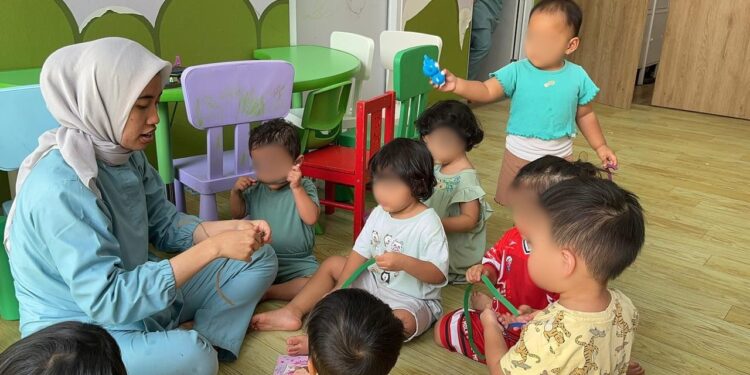 Kereeennn! Fasilitas Day Care United Tractors Sabet SNI Taman Asuh Ramah Anak