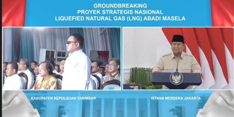 Groundbreaking LNG Abadi Masela dengan Investasi Rp342 Triliun