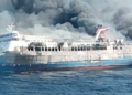 KM Mutiara Sentosa II Terbakar di Perairan Utara Sumenep Madura
