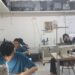 Suasana praktek jahit menjahit di Shelter Workshop/tempat kerja terlindung di Sekolah Luar Biasa (SLB) BCD Nusantara Ber-asrama Beji Depok Jawa Barat (Jabar). Foto-foto Sofyan Badrie