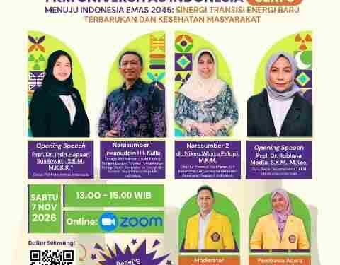 FKM UI Gelar Seminar Bertajuk “Menuju Indonesia Emas 2045: Sinergi Transisi Energi Baru Terbarukan dan Kesehatan Masyarakat”